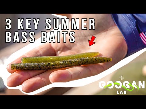 TOP 3 SUMMER time BASS BAITS! ( BASS FISHING TIPS )