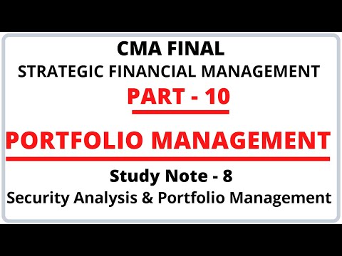 Portfolio Management | Strategic Financial Management | CMA Final | CMA Junction