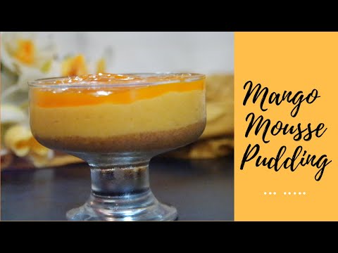 Mango mousse Pudding/ Mango layered pudding /Asheescookbook