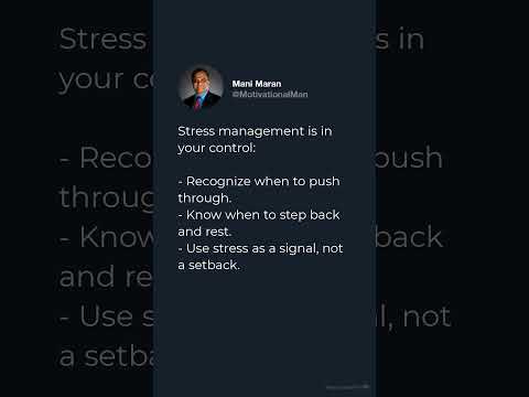 How to manage stress? #personaldevelopment