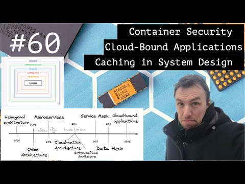 Cloud-bound applications, Container Security and Caching in System Design Interview.