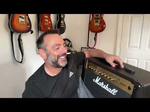 Marshall MG50 FX Gold unboxing. Replacement for Blackstar ID Core 100 and instead of Katana/Catalyst