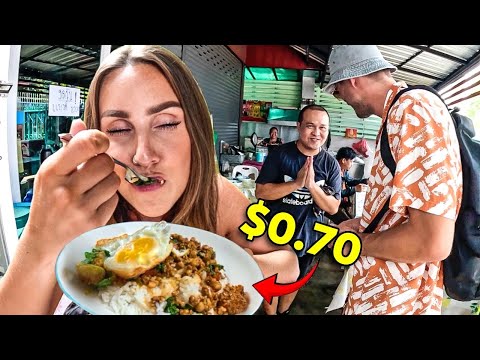 $0.70 Thai Food in Thailand 🇹🇭 The CHEAPEST Thai Meals We’ve Ever Had!