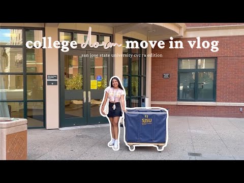 college move-in day vlog & empty dorm room tour!! | san jose state cvc *RA*