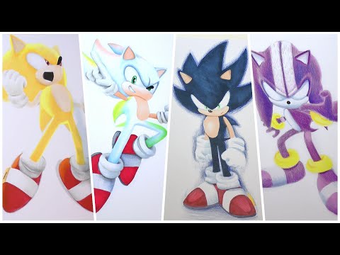 Drawing Sonic Super Forms and Transformations