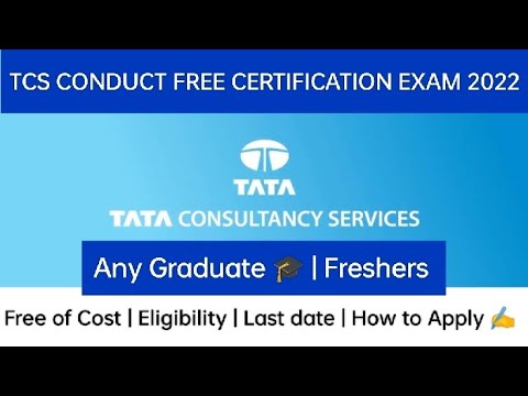 TCS free Certification Course for both Freshers & Experience | MNCs Free Certification Course