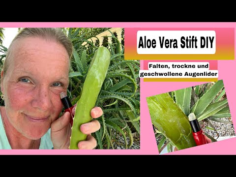 DIY Augenpflege Stift aus Aloe Vera| Falten, geschwollene und trockene Augen | kühlt und pflegt