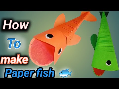 How to make paper fish 🔥 simpl and easy tarika 🔥 paper fish 🐟🐟🐟🔥#viral #diy #therivalsofficialboy