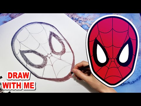 How to Draw Spiderman (Pencil) EASY Step by Step Art Lesson