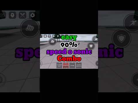 easy 90% speed o sonic #roblox #strongestbattlegrounds #games