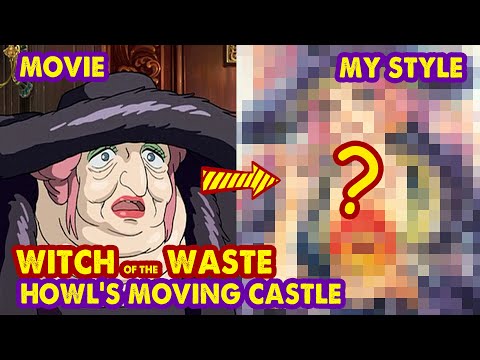 Drawing Witch of The Waste from Howl's Moving Castle | Huta Chan