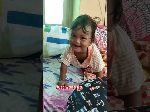 cute baby who just woke up #ytshorts #cute baby #viral video