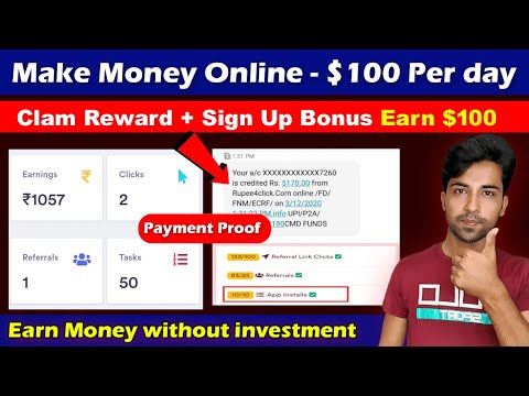 How to Make Money Online Claim Reward + Sign Bonus Earn $100 | mobile se paise kaise kamaye 2023