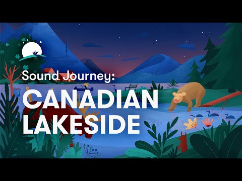 Fall Asleep or Relax on a Canadian Lakeside | Sounds | Forest, Chirp, Lapping Water | BetterSleep