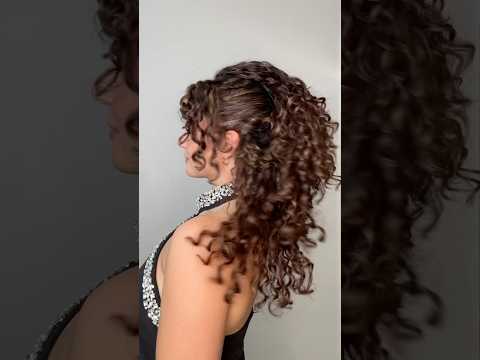 EASY HAIR COMB HAIRSTYLE + HACK FOR VOLUME ON CURLY HAIR