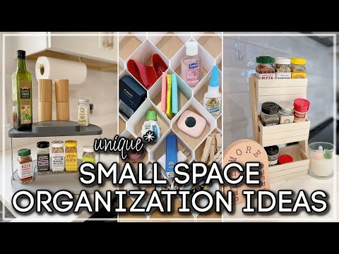 SMALL SPACE ORGANIZATION ON A BUDGET 2023 / RENTER FRIENDLY KITCHEN ORGANIZATION HACKS & IDEAS