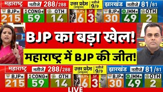 Maharashtra Jharkhand Election Results 2024 Live: वोटों की गिनती शुरू.. UP Bypoll Election Results