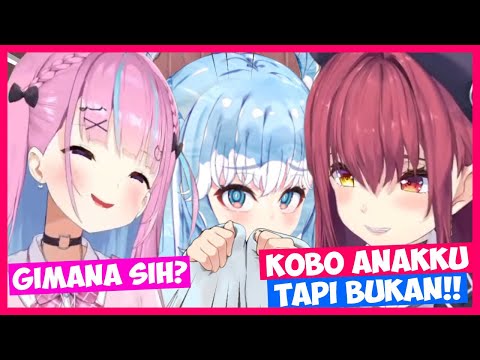 Aqua bingung dengan hubungan Kobo dan senchou!!