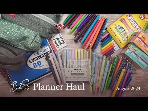 Back to School Planner Haul | August 2024