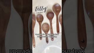 Transform Your Kitchen with the Ultimate Teak Wood Utensil Set - Durable, Stylish & Eco-Friendly!