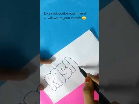 How to write RASHMI in bubble letters#shorts#viral#videos