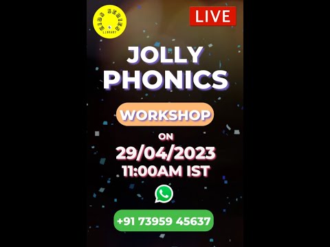 Jolly Phonics Workshop LIVE | 29/04/2023