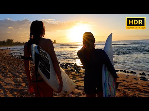 Drone Surf Video in Hawaii (Part 1) 8K HDR