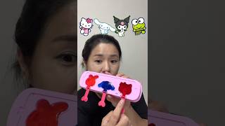 산리오 캐릭터 젤리먹방🍡 Jelly emoji eating challenge #쇼츠 #emoji