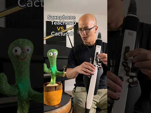 Can Cactus beat ELECTRIC saxophone??? #saxophone