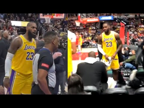 LeBron James Rare moments with fans but gets increasingly more embarrassing.....