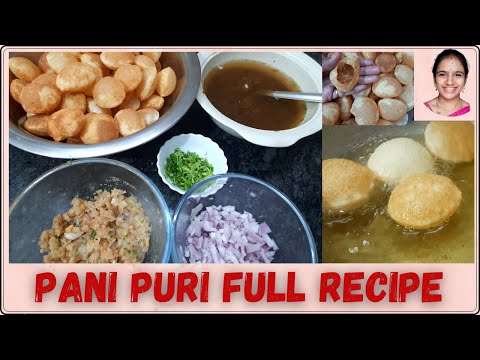 Pani puri complete recipe || pani puri recipe in telugu || Contest winner pani puri recipe