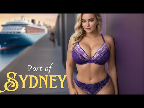 [4K] AI ART Lookbook Model Al Art video | Visiting Port of Sydney