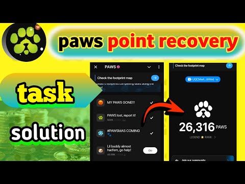 How To Get Your Stolen Paws Token Solution✅ |paws new task for poin recovery|paws mystery quest