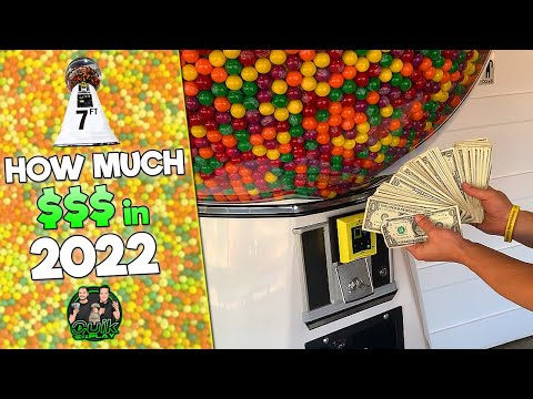 How Much Has Our GIANT Gumball Machine Made In 2022?!