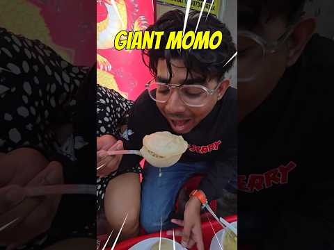 Trying GIANT MOMO😲 | Lepcha Momo Corner #foodchallenge #foodshorts foodreview #streetfood #foodshort