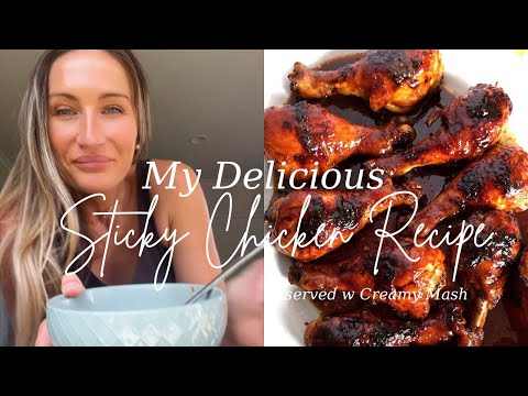 Delicious & Easy STICKY CHICKEN Recipe with Creamy Mash Potato | FAST EASY Meal kids will LOVE