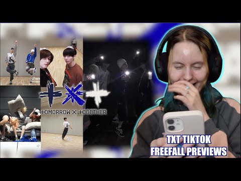 The Kreative Insight TXT TikTok Previews Reaction #txt #freefall