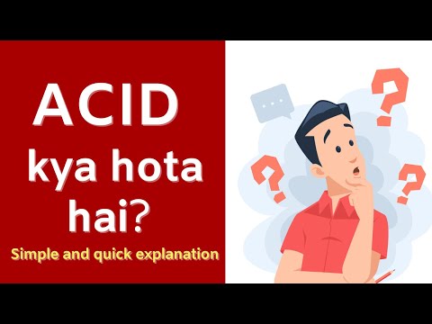 ACID in Database Systems explained in Hindi | ACID properties of DB