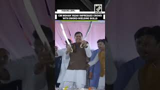 MP CM Mohan Yadav impresses crowd with sword-wielding skills at ‘Ladli Behna’ event in Indore