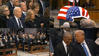 Unidad efímera en EEUU durante el funeral de Estado de Carter | AFP