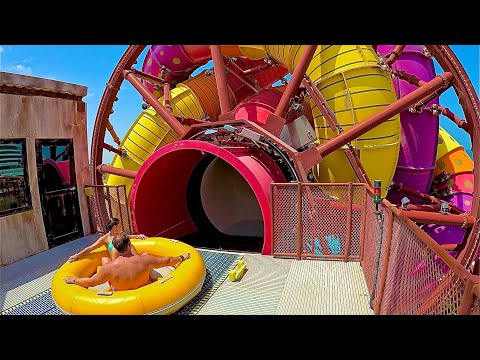 Mind-Blowing Rotating Waterslide at Meryal Waterpark, Qatar