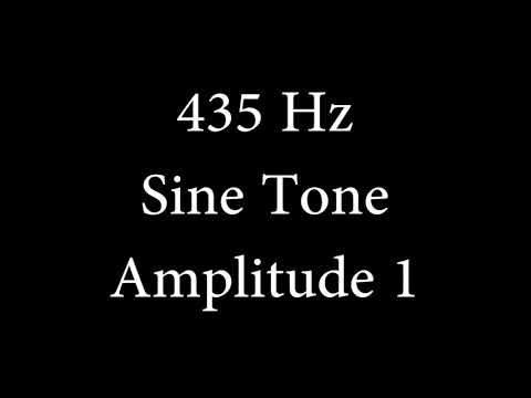 435 Hz Sine Tone Amplitude 1