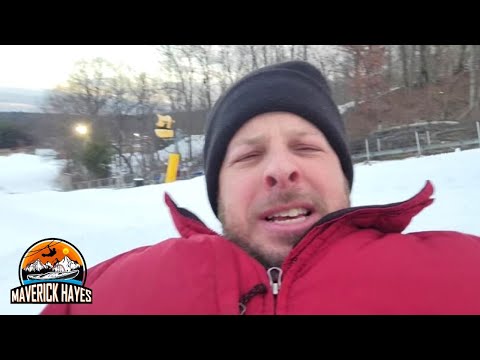 Grown Man Screaming On Snow Tube Hill