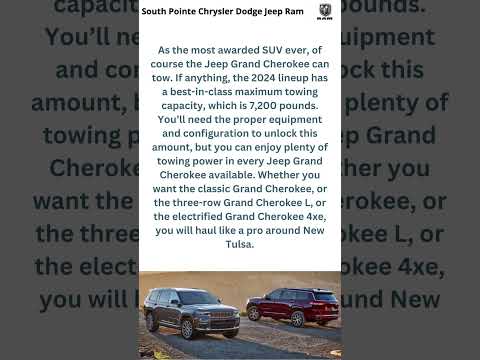 Jeep Grand Cherokee Towing Capacity | South Pointe Chrysler Jeep Dodge RAM #shorts