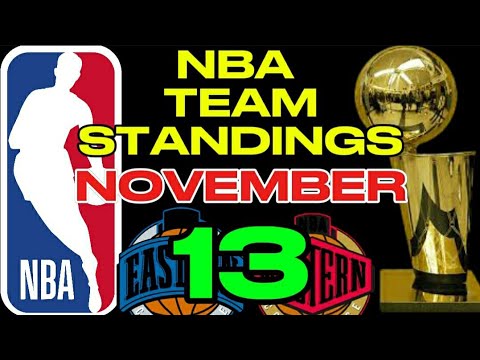 NBA TEAM STANDINGS NOVEMBER 13,2024 | NBA SEASON 2024-2025