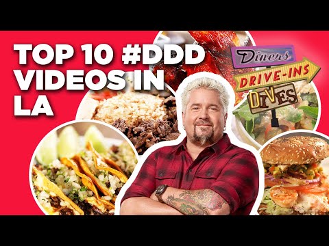 Top 10 #DDD Videos in Los Angeles with Guy Fieri | Diners, Drive-Ins, and Dives | Food Network