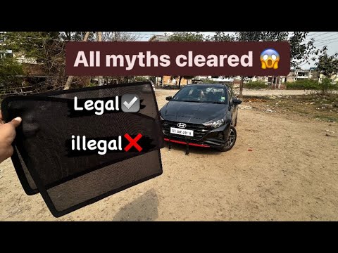 Tint , film , sunshades are legal or illegal?? || all myths cleared 👍