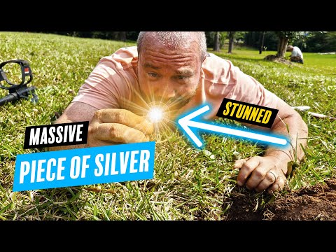 This MASSIVE Piece of Silver I Dug Up Metal Detecting Left Us STUNNED!