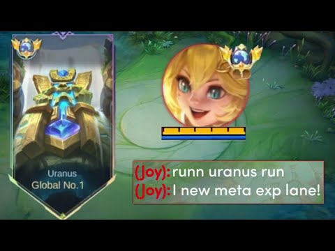 META JOY THINK CAN COUNTER MY URANUS IN EXP LANE🗿 - Mobile Legends