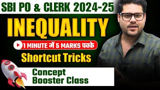 Inequality Masterclass for SBI PO & Clerk 2024 🔥 | Crack Reasoning in Minutes | Ankush Lamba